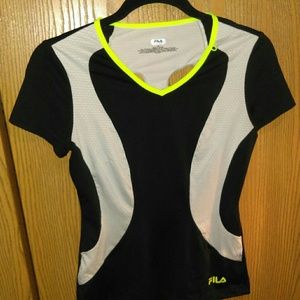 Old school fila workout tee